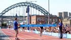 Mo Farah wins the 2 miles at the 2012 BUPA Great North CityGames.
